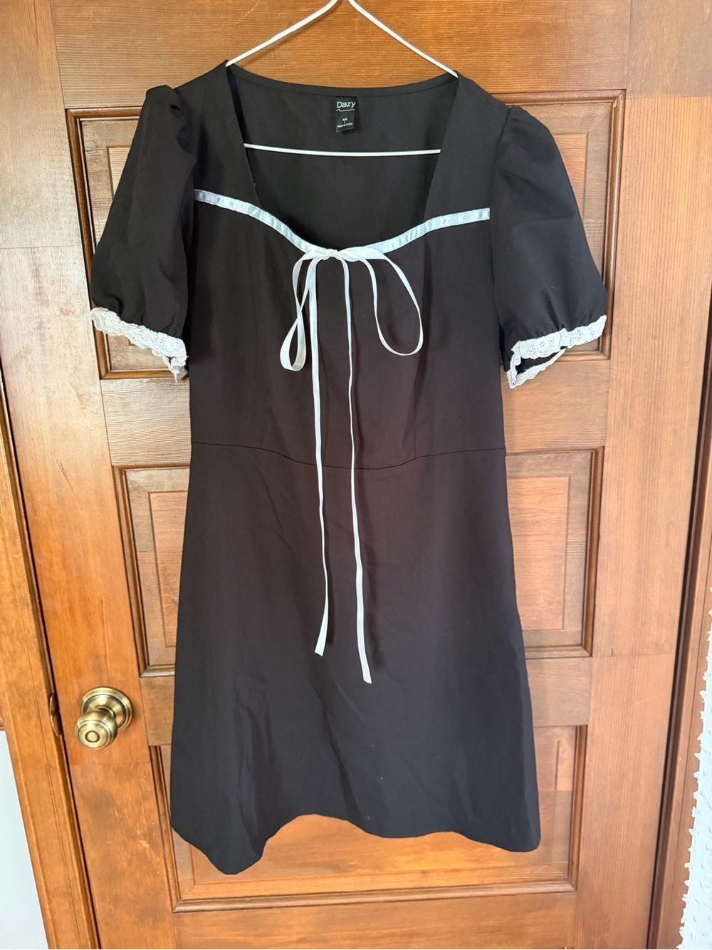 DAZY BLACK MINI DRESS